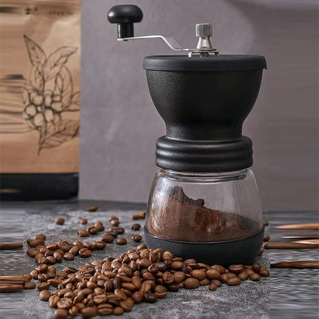 CUITING Manual Coffee Grinder- Stainless Steel Grinder Easy To Carry And Coffee Powder Of The Thickness Can Be Adjusted Suitable For Office Home Kitchen And Camping