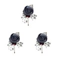 thumbnail image 4 of relayinert Broche Moderne Minimaliste Épingle Unique et à la Mode Pièce Déclarée Épingles de Luxe pour Mariages Gris Foncé Ensemble de 3, 4 of 6