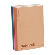 Kraft Cover Office Notebooks, LQIDESHIP Softcover Lined Journal, Composition Office Notebooks Bulk, Daily Notebook for Office Use for Women and Men