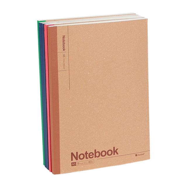 Composition Notebook, Furenl Composition Notebook Journal With Rainbow Spines – College-Ruled Lined Paper, A5/B5 Size, Kraft Notebooks