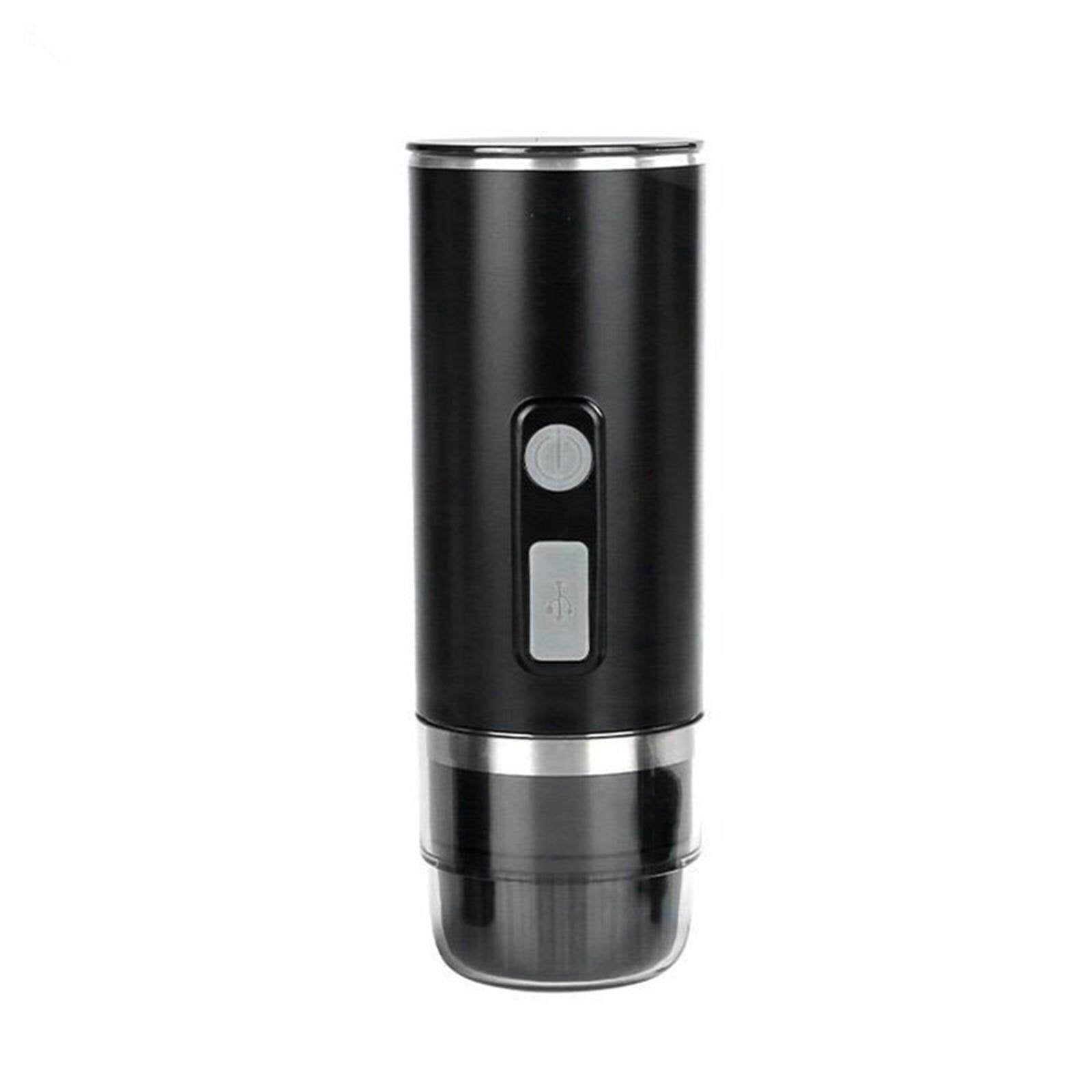 Portable Espresso Coffee Maker Rechargeable Black 12V Travel Small for Driving Outdoor