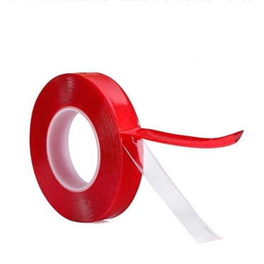 Amdohai Autocollant Adhésif Acrylique Double Face 10 mm 3 Mètres Ruban Auto pour Voiture Ruban de Montage Robuste Transparent Résistant aux Intempéries Résistant à la Chaleur Ruban Industriel Extérieur
