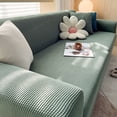 thumbnail image 5 of RKSTN Housse de Canapé Couleur Unie Toutes Saisons Housse de Canapé Tricotée Élastique Enveloppante Housse de Canapé Coussin de Canapé Fauteuil Berçant Housse de Canapé en Velours, 5 of 5