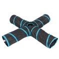 thumbnail image 2 of Pet Play Tunnel Collapsible 4 Way Cat Tube with Storage Bag for Cats Dogs Rabbits Indoor and Outdoor Use, 2 of 14