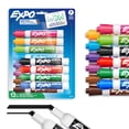 thumbnail image 1 of EXPO Dry Erase Markers, Low Odour Ink, Chisel Tip, Assorted Colours, 12 Count, 1 of 8