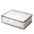 thumbnail image 2 of Folding Plastic Storage Box - Large Capacity Odorless Moistureproof Under Bed Organizer for Blankets, Pillows, Coats, Toys - Clear Translucent EVA Foldable Container - Set of 1, 2 of 9