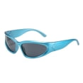 thumbnail image 1 of Wrap Around Sport Sunglasses for Men and Women with Futuristic Shield Design, 1 of 3
