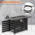 thumbnail image 4 of Costway Table Rectangulaire de Foyer au Propane de 42 Pouces 50 000 BTU avec Roches de Lave et Housse en PVC, 4 of 10