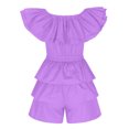 thumbnail image 4 of Birdeem Combishort Plissé Multi-Couches Patchwork Couleur Unie Mode Été pour Femmes, 4 of 6