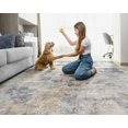 thumbnail image 3 of x Area Rug Living Room Rugs Washable Neutral Modern Abstract Soft Thin Large Rug Indoor Floor No Slip Rug Carpet for Bedroom Under Dining Table Home Office Decor Grey, 3 of 9