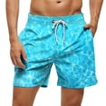 thumbnail image 2 of Kakii Men's Swim Trunks Hawaiian Bathing Mesh Lining Suit Swimsuits Beach Shorts with Pockets, 2 of 6
