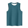 thumbnail image 4 of Yuyuzo Sleeveless Tops for Women Round Neck Tank Tops Solid Color Summer T Shirts Loose Basic Shirts, 4 of 4