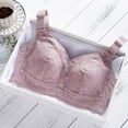 thumbnail image 3 of B91xZ Women's Plus Size Unlined Underwire Bra Full Coverage Plus Size Non Padded Wireless Minimizer Bra,Purple 42C, 3 of 4