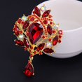 thumbnail image 4 of Broche Broche Goutte d'Eau Alliage Résistant à la Rouille Élégant Vêtements Pin pour Banquet Blanc Doré, 4 of 5