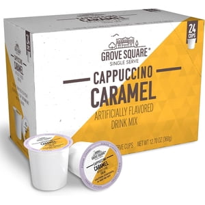 Grove Square Caramel Cappuccino Pochettes à café à portion unique 48 COUNT