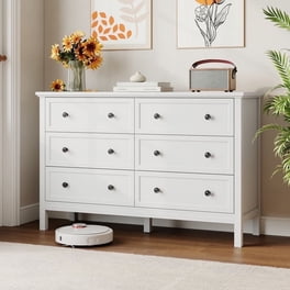 atlin designs 8 drawer double dresser in white Atlin Designs Modern 8 Drawer Double Dresser with Bar Handles in White