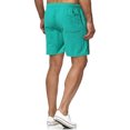thumbnail image 4 of cllios Mens Shorts Solid Elastic Waist Mid Waist Loose Pockets Drawstring Short Pants, 4 of 4