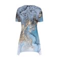 thumbnail image 5 of Yuyuzo Hauts d'Été pour Femmes 2025 Coupe Ample Col Rond Manches Courtes T-Shirts T-Shirts Graphiques Étoiles et Rayures Blouses Décontractées et Confortables, 5 of 5