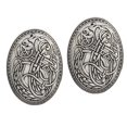 thumbnail image 1 of Esquirla 2 Pieces Vintage Lapel Pin Brooch Badge Wolf Pattern Collar Pin For Shirt, 1 of 6