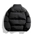 thumbnail image 3 of Styesk Jackets for Men Zipper Up Warm Jackets Plaid Patchwork Puffer Jacket Outdoor Plus Size Work Coats Casual Comfy Wind Breaker Jackets with Pockets, 3 of 8