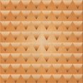 thumbnail image 1 of Ahgly Tapis de Zone Carré Transitionnel Néon Orange Lavable en Machine, 7 Pieds Carré, 1 of 7