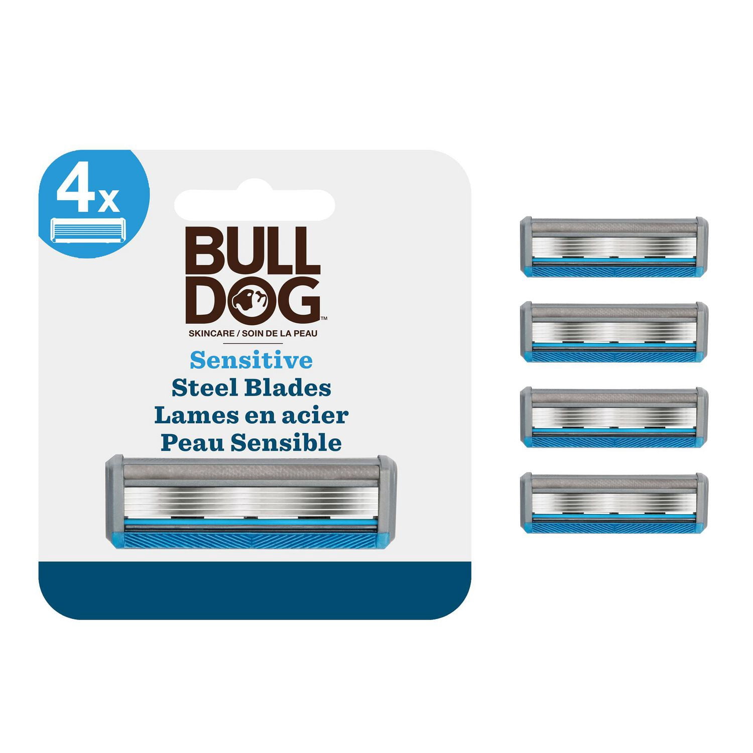 Recharge pour rasoir en bambou pour peau sensible de marque Bulldog