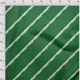 thumbnail image 4 of oneOone Rayon Green Fabric Stripe Craft Projects Decor Fabric Printed By The Yard 56 Inch Wide, 4 of 5