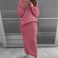 thumbnail image 1 of HWRETIE Ensemble pour Femmes Chandail à Col Rond et Pantalon à Jambe Grand Manches Longues Coupe Ample Tenue Décontractée, 1 of 5