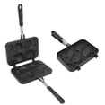 thumbnail image 3 of Taiyaki Fish Shape Cake Maker, Aluminum Alloy Plastic Fixed Bracket Non Stick Waffle Baking Pan   for Bakery, 3 of 8