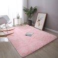 thumbnail image 4 of Washable Fluffy Area Rug Rectangular Anti-Slip Artificial Soft Plush Shag Carpet Home Bedroom Living Room Fluffy Rectangular Anti-Slip Artificial Soft Washable Fluffy Rectangular  Light P, 4 of 8