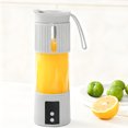 thumbnail image 1 of Uscallm Portable Electric Juicer Blender, Mini Personal Smoothie Maker for Kitchen, Food Grinder, Fresh Fruit Vegetable Juice Cup, Travel Cordless Rechargeable Blender, 1 of 6
