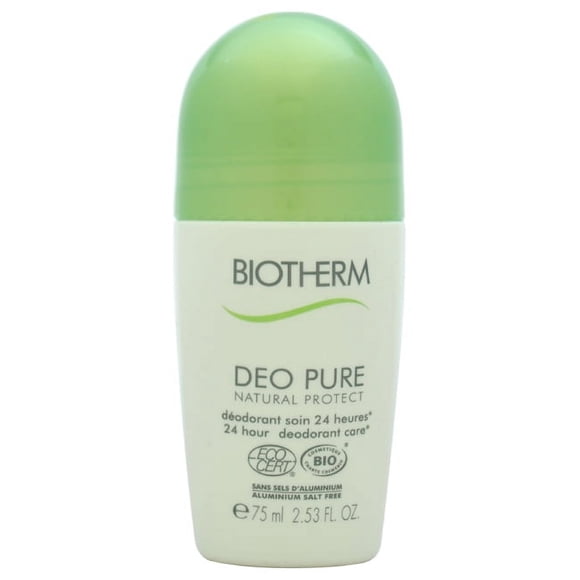 Biotherm Deo Pure Natural Protect 24 Hours Deodorant Care Roll on for Unisex, 2.53-Ounce