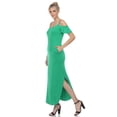 thumbnail image 3 of White Mark Women's Cold Shoulder Maxi Dress, 3 of 6
