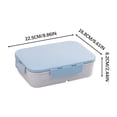 thumbnail image 2 of TopLLC Flip Over Lunch Box, Divided Into Compartments, Microwave For Office Workers, Children's Bento Box, Plastic Leak Proof Student Lunch Box, 2 of 2