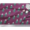 thumbnail image 3 of Soimoi Rayon Fabric Snow & Tree Christmas Print Fabric by The Yard 42 Inch Wide, 3 of 3