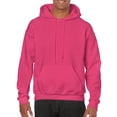 thumbnail image 1 of Gildan Mens Heavy Blend Hooded Sweatshirt, 5XL, Heliconia, 1 of 2