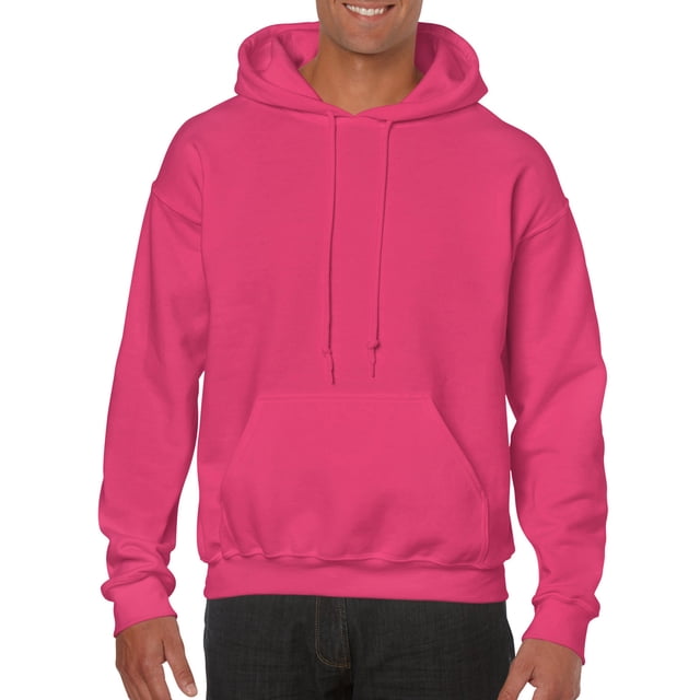 Gildan Mens Heavy Blend Hooded Sweatshirt, 5XL, Heliconia