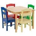 thumbnail image 1 of Costway Kids 5 Piece Table Chair Set Pine Wood Multicolor Children Play Room Furniture, 1 of 10