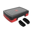 thumbnail image 2 of S SERENABLE Stepper Aérobique Multifonction Marche d'Exercice pour Gym à Domicile Force Rouge Noir avec Rehausseur, 2 of 9