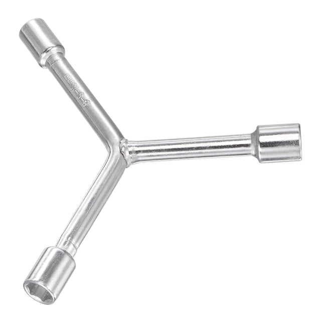Uxcell Clé à Douille Hexagonale à 3 Voies de Type Y, Outil de Réparation Combiné 8 mm 9 mm 10 mm, 3 Po, Lot de 2