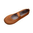 thumbnail image 1 of WRKEKC Womens Shoes Solid Color Round Toe Knit Fabric Breathable Low Cut Slip On Soft Sole Flat Outdoor Work Shoes, 1 of 9