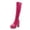 Hot Pink, variant on EGNMCR Knee High Boots Fashion Large Size Boots Women Long Tube High Heels Shoes Boots Boots Knight Boots Over The Knee Boots