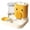 Yellow, variant on 2 In 1 Automatic Feeder for Portable Drinking Bowl Set Pet Feeding and Water Dispenser for Cats Dogs Small Animals Lightweight Indoor Outdoor