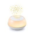 thumbnail image 3 of VTech BC8213 V-Hush Junior Sleep Training Soother Portable Bluetooth Speaker includes a Professional Sleep Training Program, Colorful One-Touch Night Light and Glow-on-Ceiling Projector (White), 3 of 5