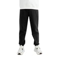 thumbnail image 1 of MIASHUI Unisex Sweatpants Boys Girls Elastic Waist Jogger Solid Color Athletic Trousers,Black,8-9 Years, 1 of 4