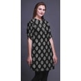 thumbnail image 2 of Bimba Kurti à Manches Retroussables pour Femmes, Col Mandarin Imprimé, Hauts de Kurti Courts, 2 of 6