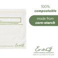 thumbnail image 3 of Sacs de Rangement pour Aliments 100 % Compostables [Quart 100 Pack] Sacs de Congélation Écologiques Sacs Refermables Robustes Réutilisables Blanc Cassé par Earth'S Natural Alternative, 3 of 4
