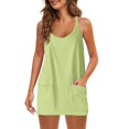 thumbnail image 4 of EGNMCR Women's Summer 2 Piece Outfits Tank Sets Lounge Solid Color Tops with Shorts Beach Matching Sets, 4 of 9