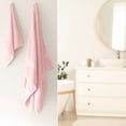 thumbnail image 4 of Mainstays Basics 4pk Towel Set, 2 Bath Towels, 2 Hand Towels, Soft & Durable, 100% Cotton, Pink, 4 of 6