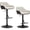 Light Grey, variant on HOMCOM Bar Stools Set of 2, Adjustable Swivel Counter Height Barstools